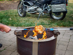 Adventure Bike Pegs Premium Travel Cooking Fork Rotisserie Chicken